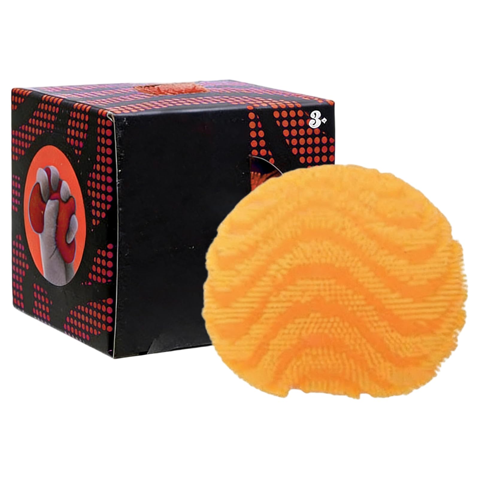 Nee Doh Fuzz Ball Squishy Stress Ball Slow Rising Memory Foam Fidget Squishy Nee Doh Fuzz Balls Adults Anxiety Stress Relief Toys Needoh 02-orange