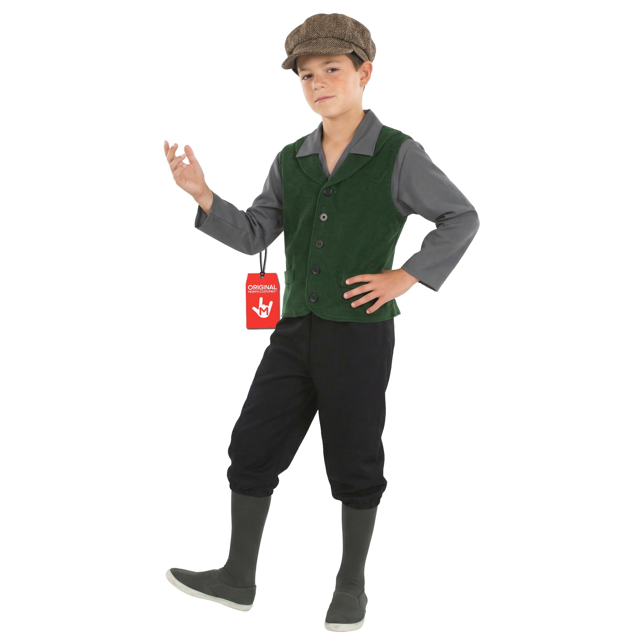 Fun Shack Mittelalter Kostüm Kinder, Bauern Halloween Kostüm Jungen, XL