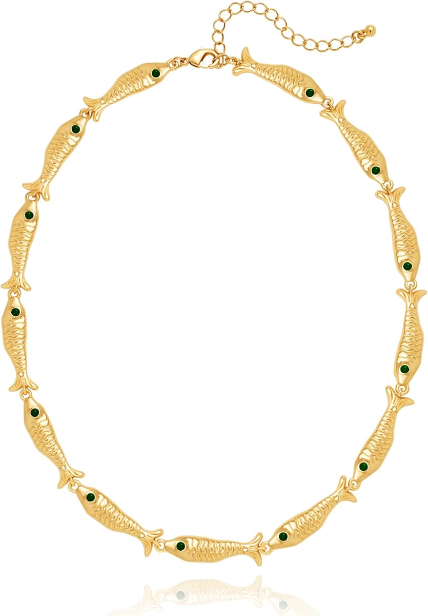 LILIE&WHITE Gold Necklaces for Women Trendy Summer Choker Necklace Beach Statement Necklaces Jewelry Gift