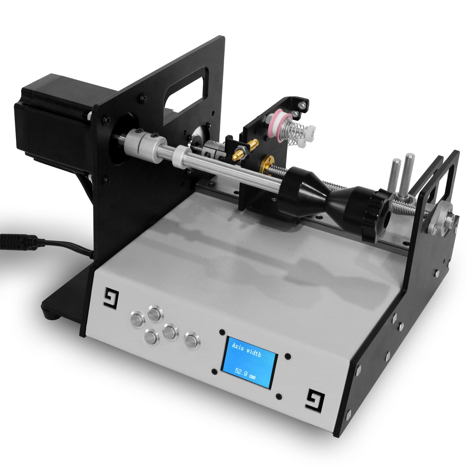 900RPM Automatic Coil Winding Machine, Coil Winder Machine with Auto-Wire Alignment,Compatible with 18-46AWG Wire,0.01mm Ultra-high Precision,Ideal