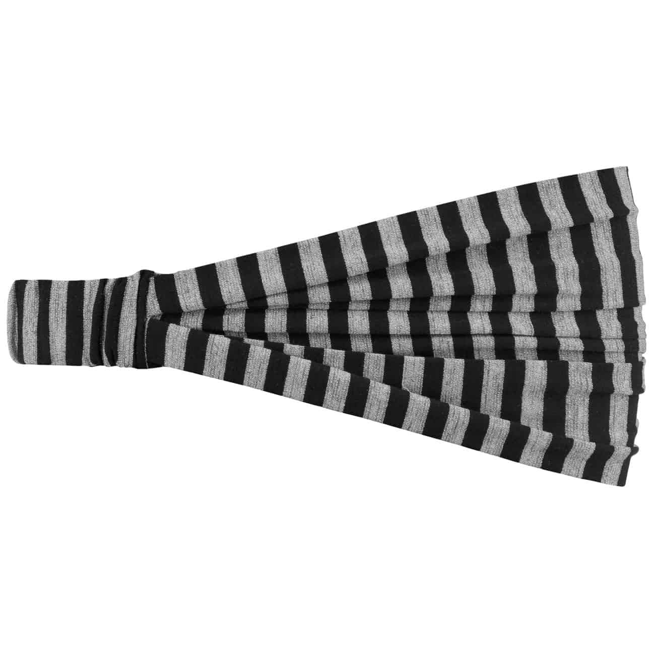 Lipodo 3 in 1 Lurex Stripes Headband Women - Summer Spring-Summer - One Size Black