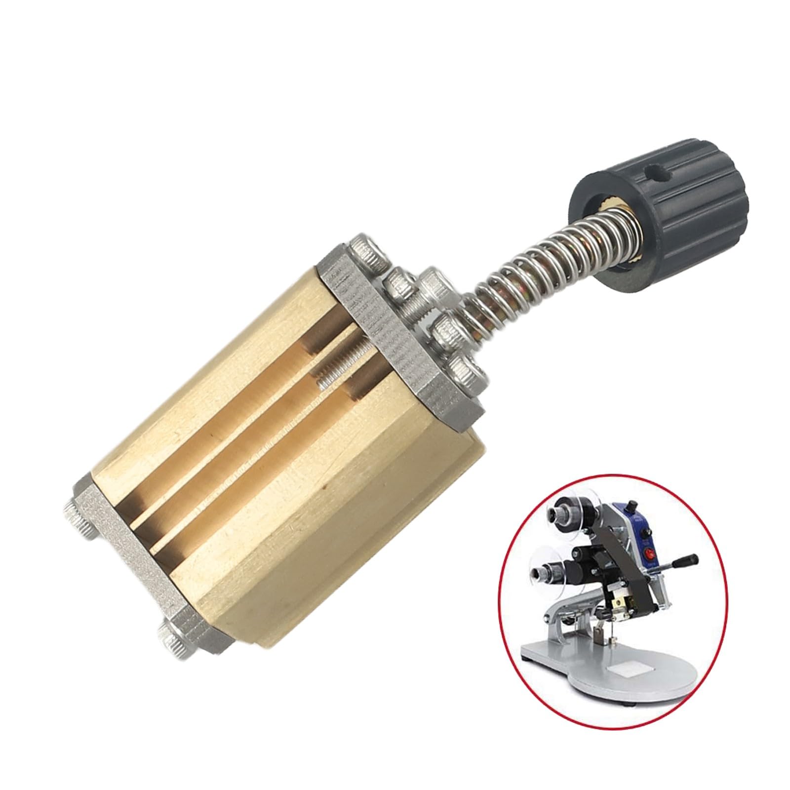 Tête d'impression ruban en cuivre pour machines de codage DY-8 et HP-241B, porte-lettres 2 x 3 x 15 mm/2 x 4 x 15 mm pour marquage par lot de date sur films d'emballage