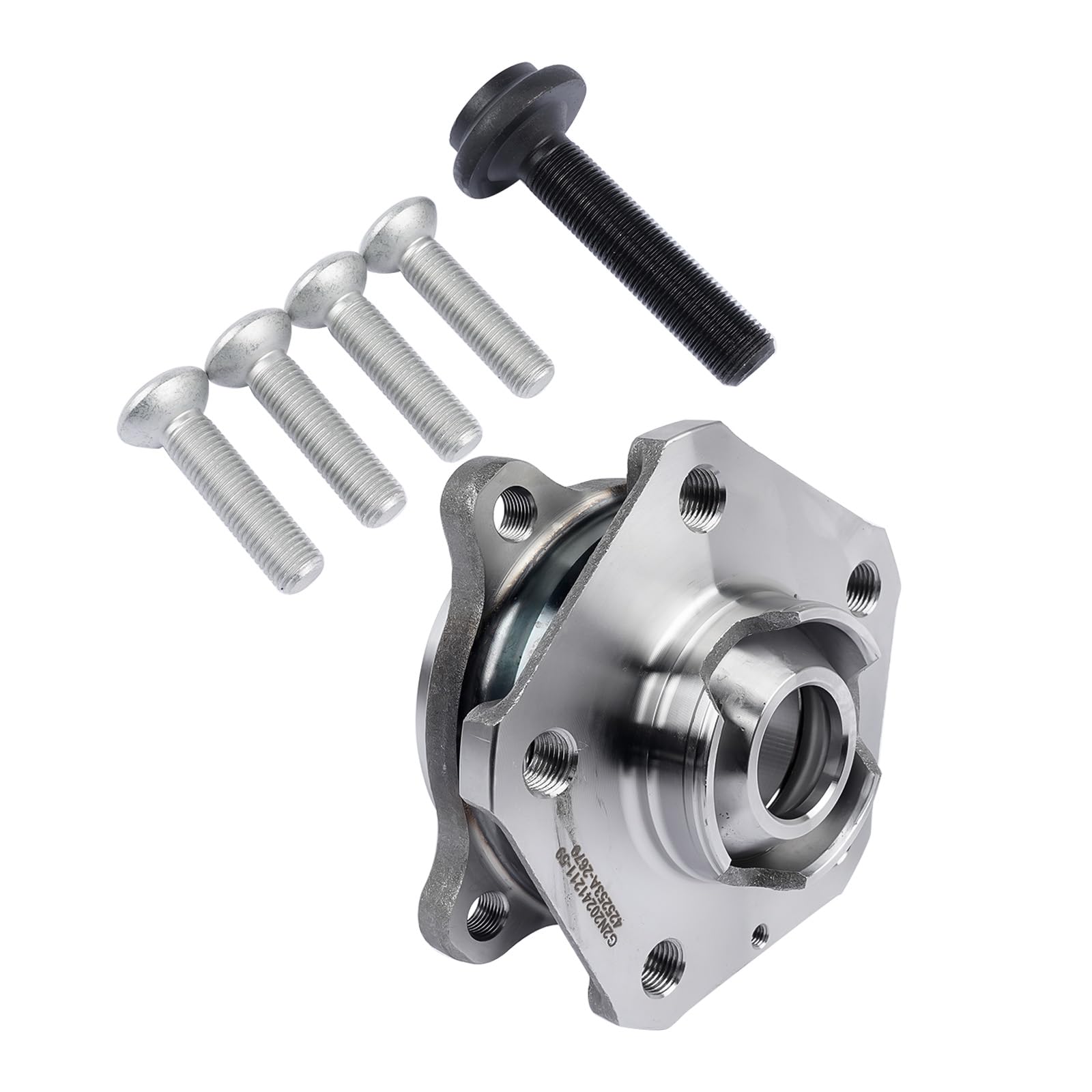 Mozzo ruota + set di cuscinetti ruota compatibile con A4 A5 A6 A7 A8 Q5 Q7 RS5 S4 S5 S6 S7 S8 2016-2022 4M0498625A 4M0498625B