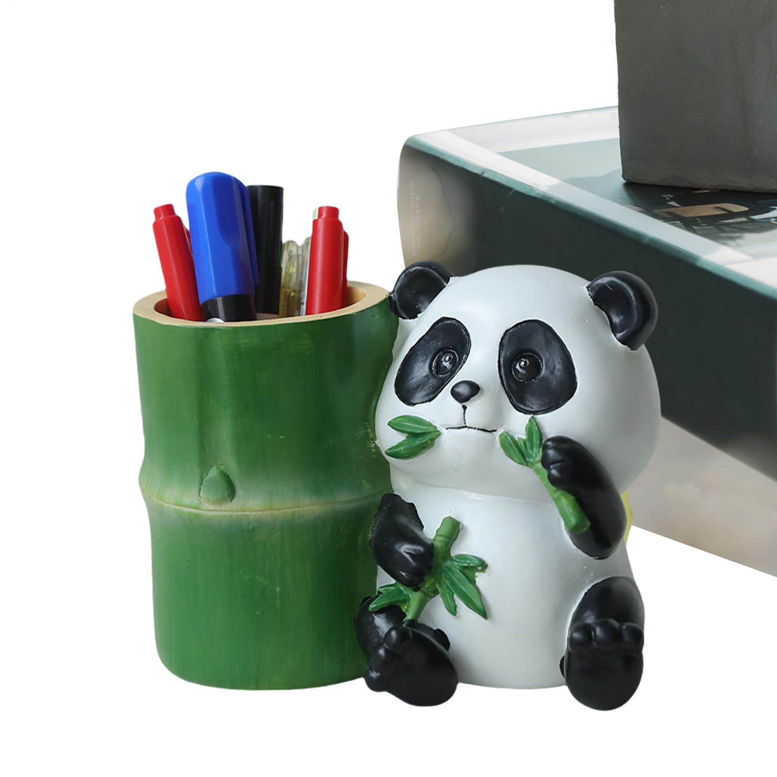 Porte-crayons panda et organiseur de bureau pour papeterie et pinceaux
