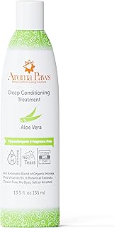 Aroma Paws Deep Conditioning Treatment for Dogs - Detangling Conditioner for Long Coat and Undercoat - Hydrating Conditioner with Aloe Vera Extract, Avocado, and Coconut Oils - Fragrance-Free