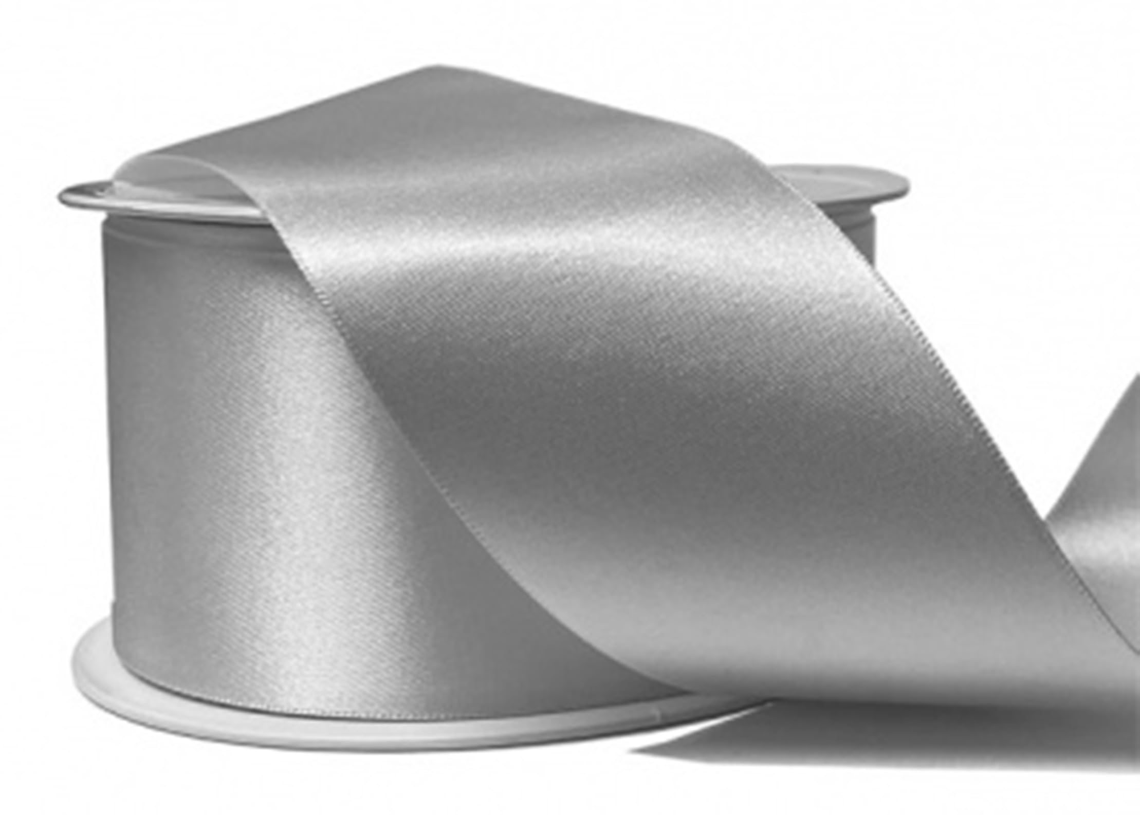 Satijn dubbelzijdig lint 38mm ivoor col824 | Mondial Tissus