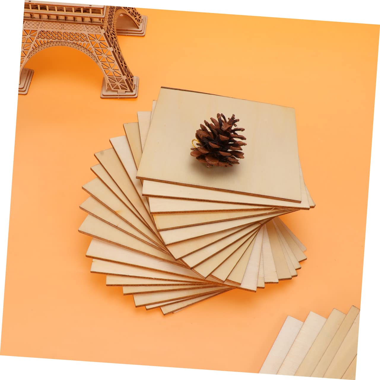 Rechteckige Holzscheiben 12, 7x12, 7cm, Holzschmuck