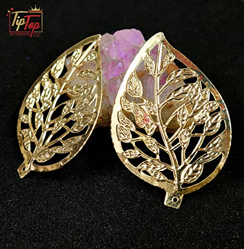 Image of Premium Golden Metal Charms Filigree Connectors for Craft and Jewellery Making Accessories DIY