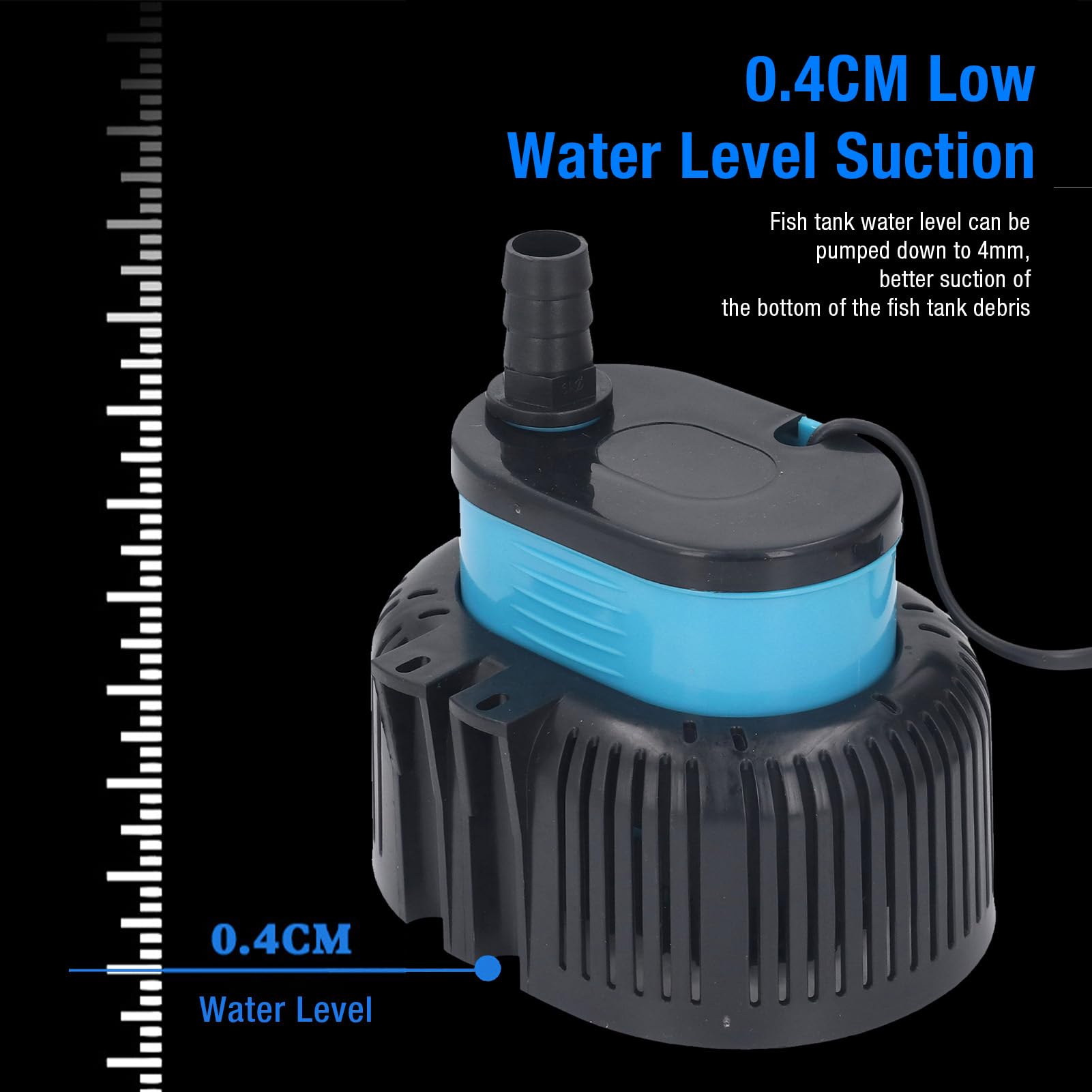 660GPH Submersible Utility Pump Energy Efficient Portable with IPX8 Rating Ceramic Shaft Core AC380V 45W