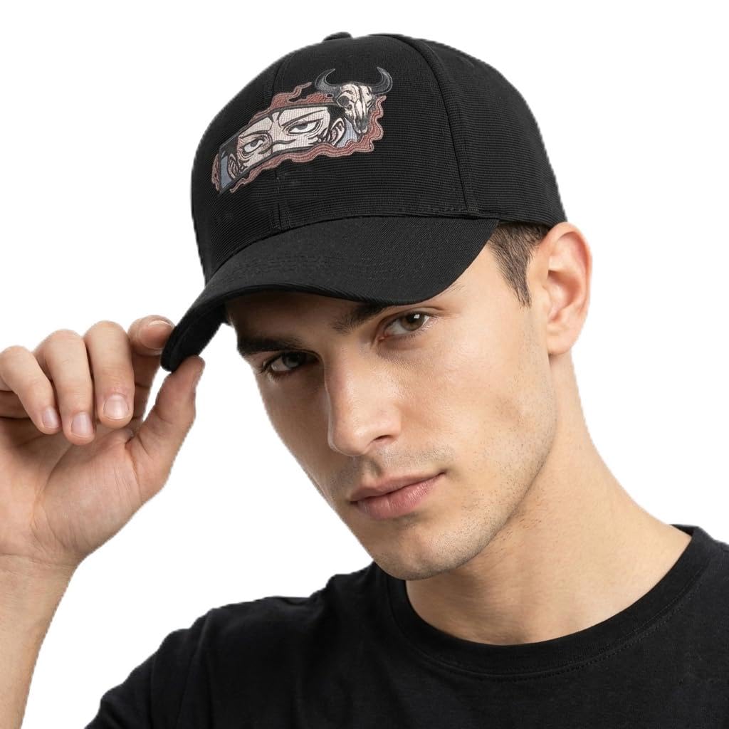 faas Men's Baseball Cap with Adjustable Back Closure | Unisex Cap Pack of 1 Unisex Black-picture-18
