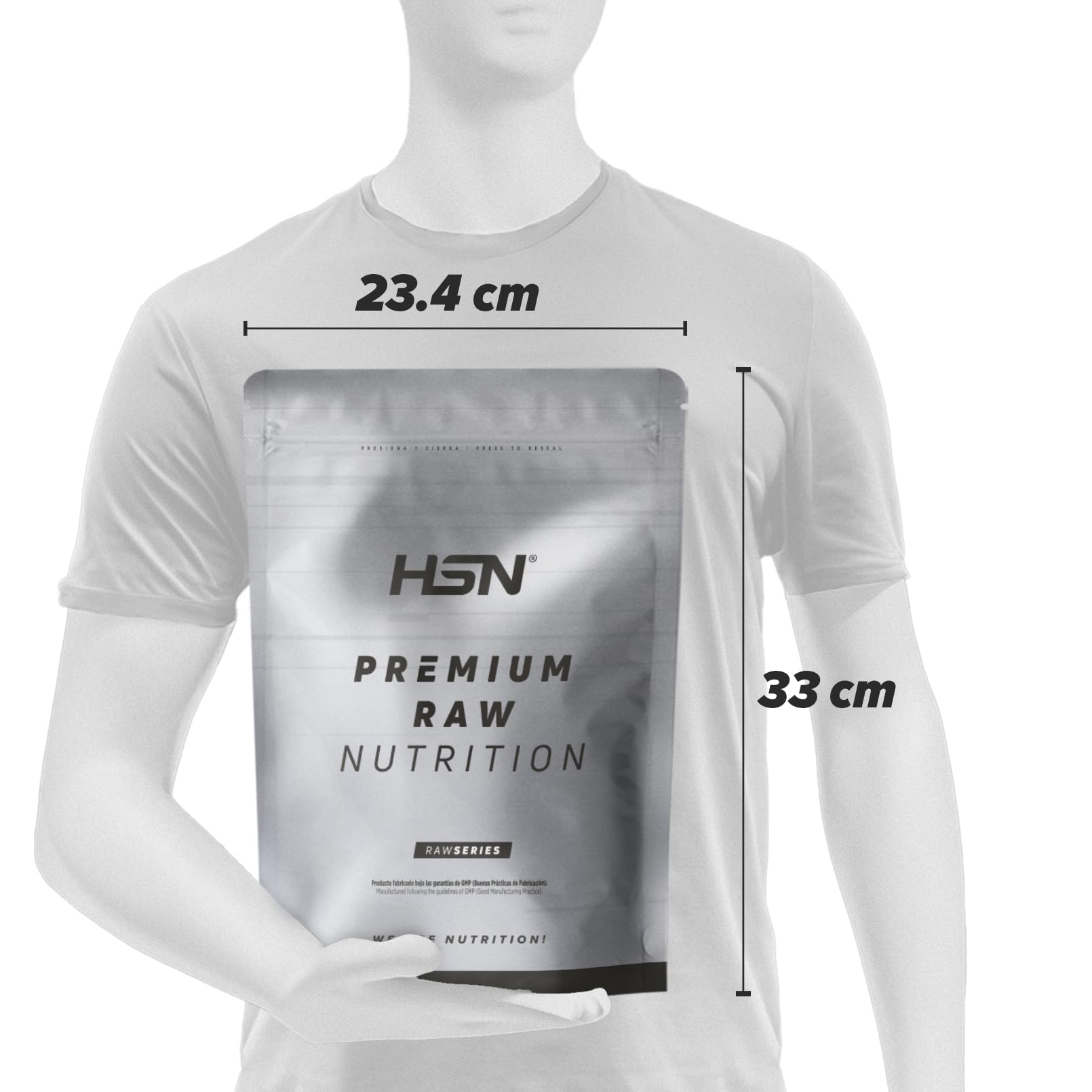 HSN Aislado de Proteína de Suero CFM Sin Edulcorantes | Neutro 500g | 100% Whey Protein Isolate | No Incluye Dosificador | No-GMO Vegetariano Sin Gluten ni Soja