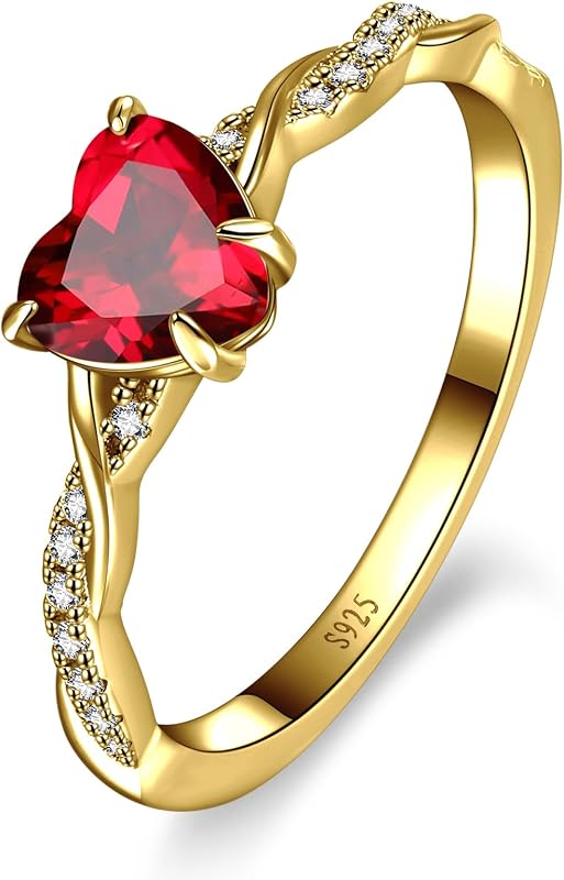 1.25ct Women Heart Promise Ring 925 Sterling Silver Rings