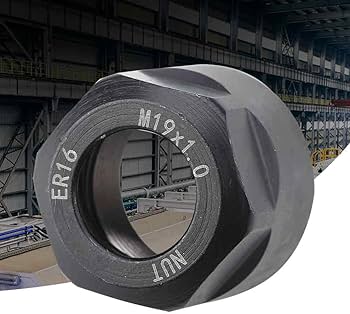 5 Stks/set ER16A Spantang, ER16 Spantang Er16 Spantang Opslag Moer Zeshoekige Moer Type M19 voor ER CNC Frezen Chuck Houder Draaibank
