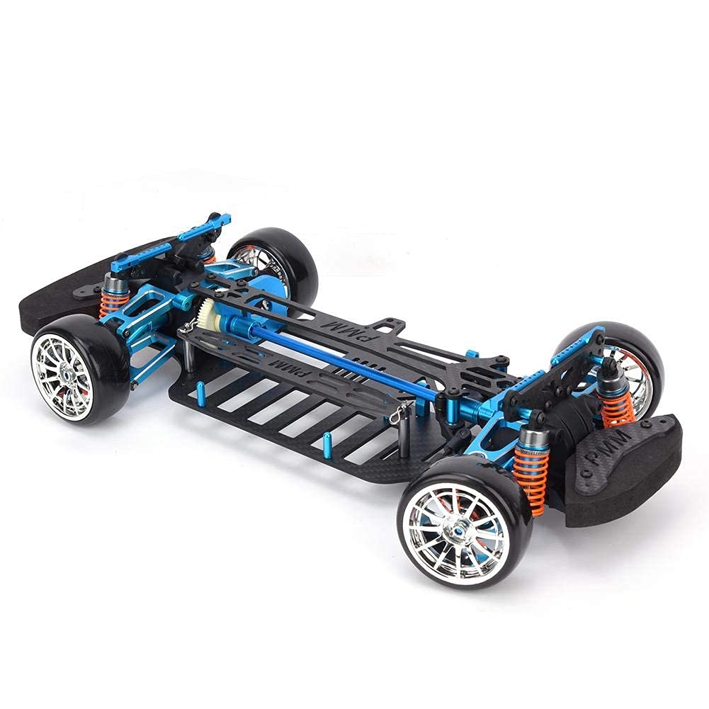 Tbest RC Auto Rahmen, Radstand Rahmen Carbon Fibre Chassis Stoßstange RC Auto Modell Rahmen für TT01 1/10 RC Auto Modell