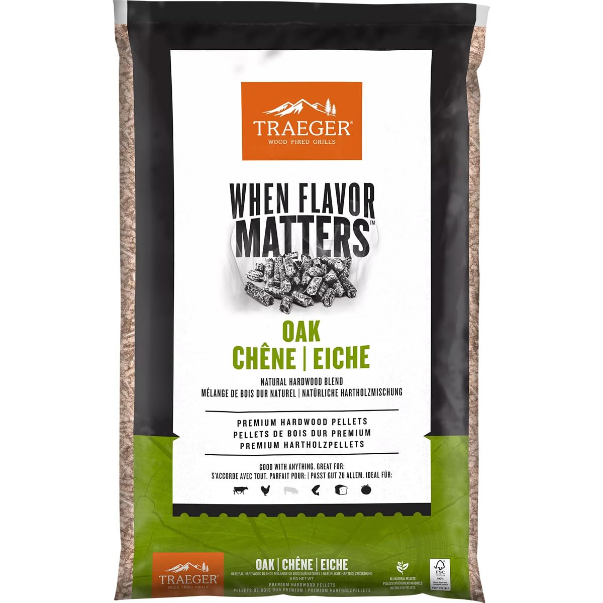 Traeger Oak Wood Pellets 9kg FSC