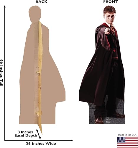 Miniatura 10 de Figura de cartón vertical tamaño real con gráficos avanzados de Harry Potter y la orden del fénix, talla única