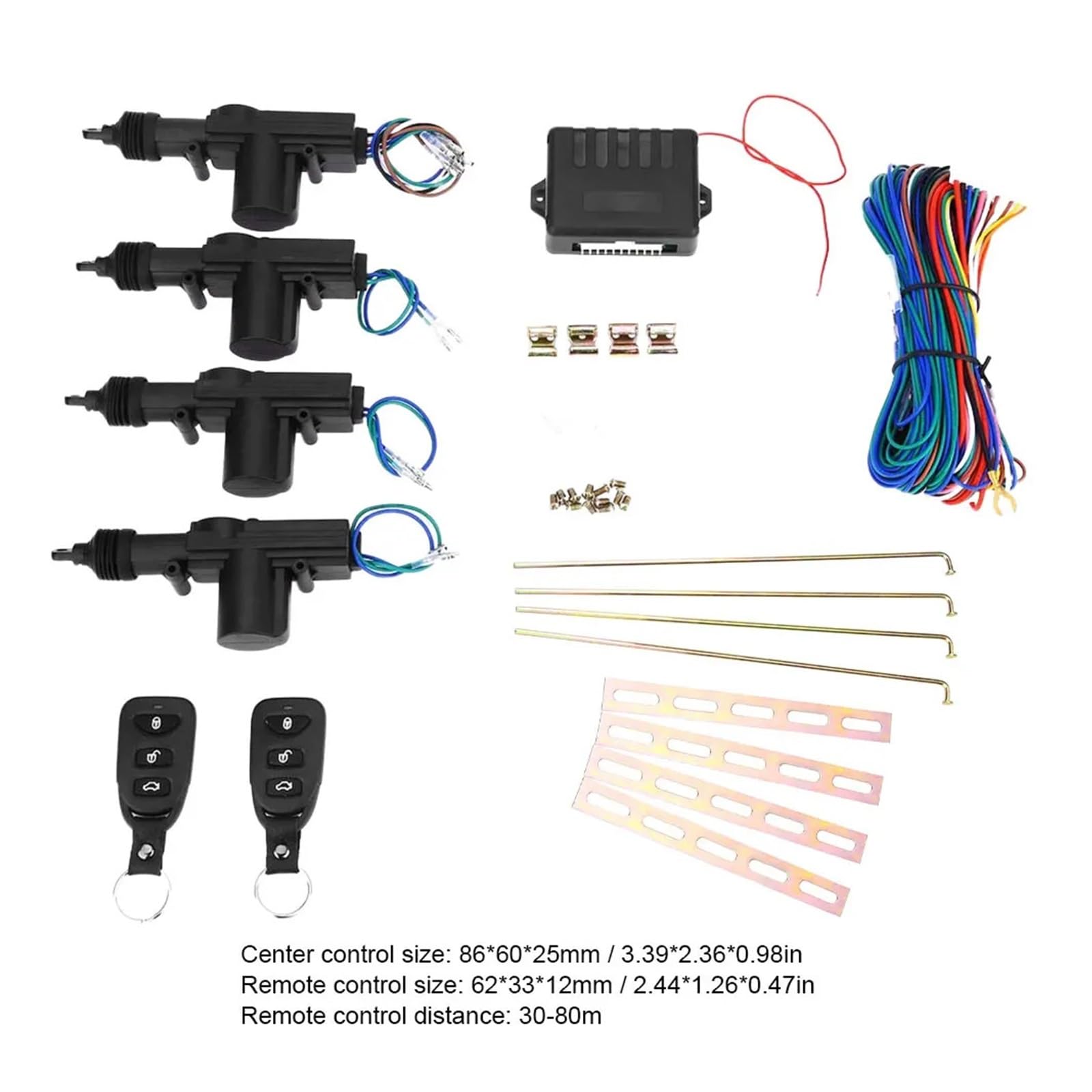 Kit Di Bloccaggio Del Ingresso Senza Chiave Con Indicatore Direzione Antifurto Serratura Della Portiera Auto Automatico Allarme Sicurezza For Facile installazione e ampia compatibilità