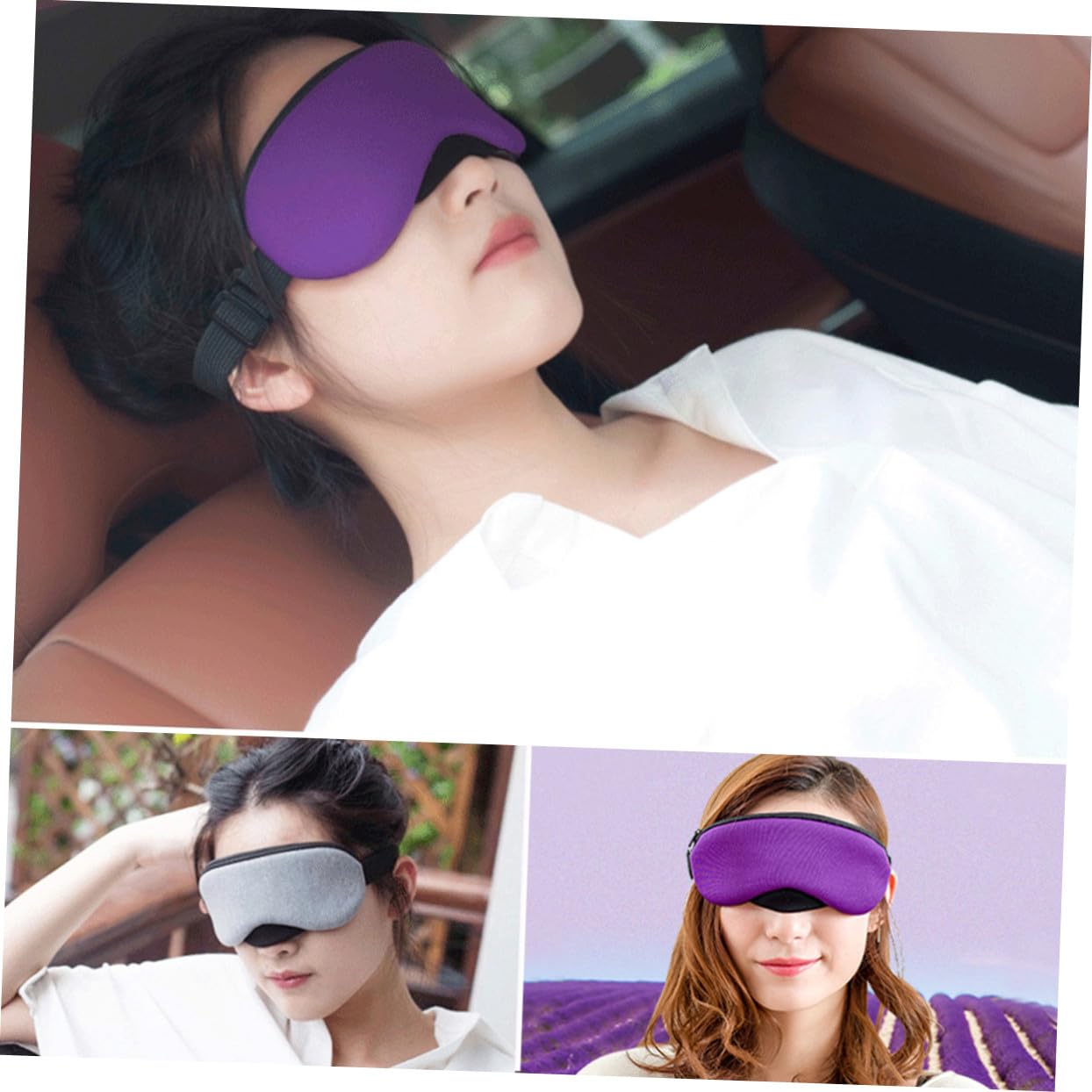 Maschera Occhi Vapore USB Unisex con Impacco Freddo Caldo per Dormire con Blocco Luce Totale e Spegnimento Automatico Minuti Rilassante per Casa Ufficio e Viaggio Senza Profumo