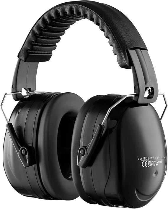 Los protectores auditivos Vanderfields para adultos son ajustables, plegables y resistentes, ideales para trabajos de construcción, bricolaje, tiro y más. Ofrecen comodidad y protección con un diseño duradero y compacto.