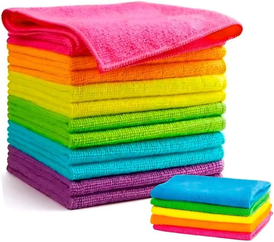 Pano de Microfibra para Limpeza Faxina cozinha - Kit com 5 Peças ...