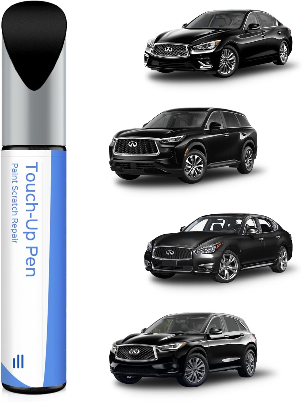 QAB White Pearl Tricoat Touch Up Paint Compatible with Infiniti Exact Match Chips and Nicks Touch Up
