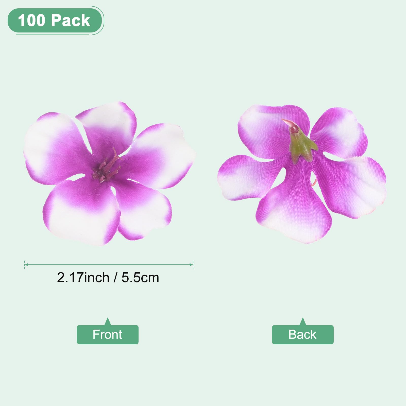 M METERXITY 100-Pack Artificial Orchid Flower Heads - Image 3