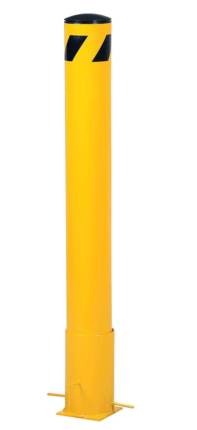 Vestil BOL-R-36-5.5 Steel Removable Pipe Safety Bollard 36 in x 5-1/2 in Yellow