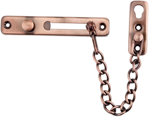 Miniatura 7 de Cerradura de puerta de cadena de acero inoxidable, resistente, pestillo interior de la puerta, cerradura de puerta sin llave, añade seguridad