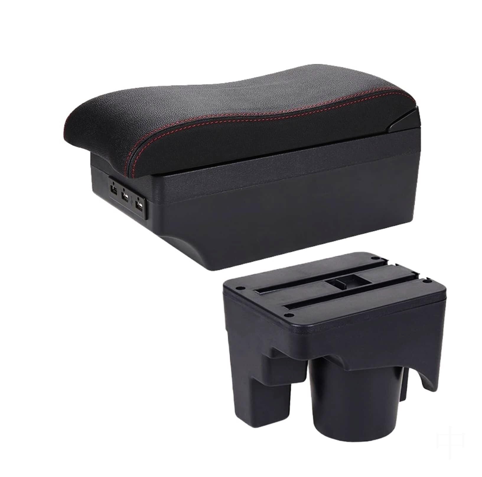 GTDTKGANAK Storage Box For Vw For Golf 5 For 6 For Mk5 For Mk6 For Jetta For Sagitar Car Armrest For Box Center Console Storage For(C1 7 Usb)