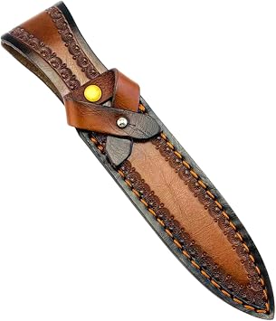 Cowhides Knives Sheath Cover with Belt Attachment for Camping Survival Tools Reinforced Stitching Craftsmanship Premium Handcraft Cowhides Holder