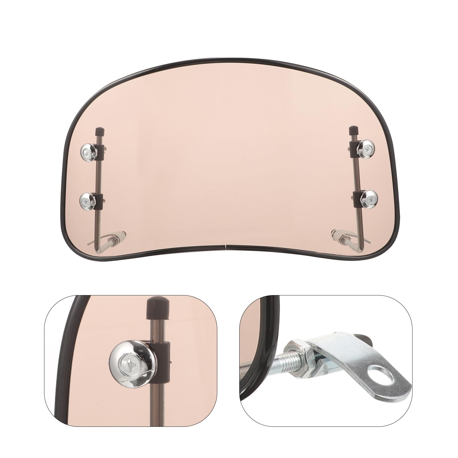 Zerodeko Parabrezza per Moto in PC e Ferro, Set 1 Pezzo, Deflettore Grande per Scooter ed Elettrico, Migliora la Sicurezza di Guida