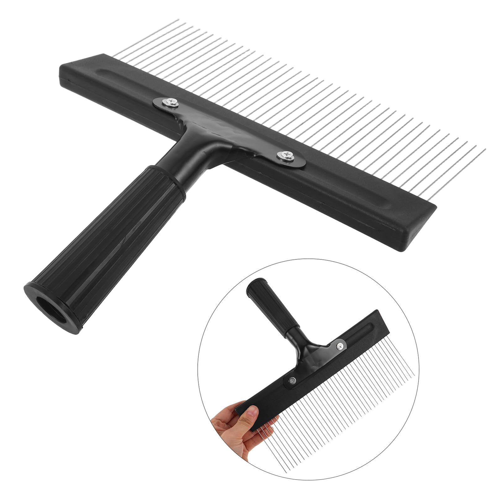 Raspador de Pintura de Acero Inoxidable Mango Ergonómico para Texturizar Paredes Herramienta para Acabados Falsos y Patrones Artísticos Peine para Yeso Decorativo 1 Pieza