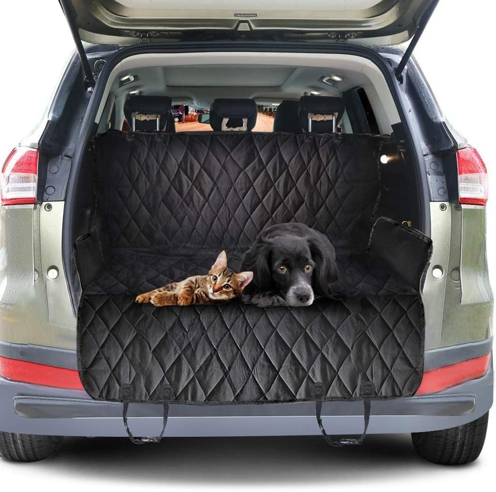 Funda Asiento Coche Perro Funda para asiento de coche para perros, hamaca para mascotas, accesorios para coche para perros, almohadilla para tapa de maletero, Protector trasero para coche Funda Coche