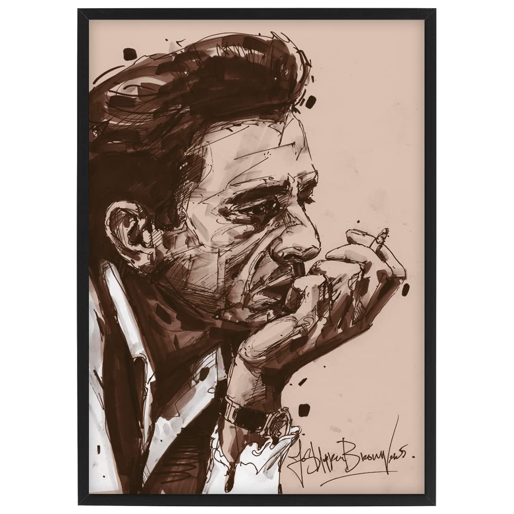 Country Music 05 Poster 29,7 x 42 cm (A3) - Cornice e firmata (Gallery Pilot)