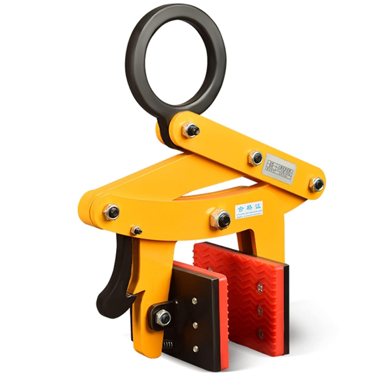 Stone Lifting Clamps 320/390/500kg Vertical Plate Lifting Clamp Beam Jaw Opening Adjustable, for Metal Sheet/Granite Island, Roadside Stone Clamp Curb(320kg)