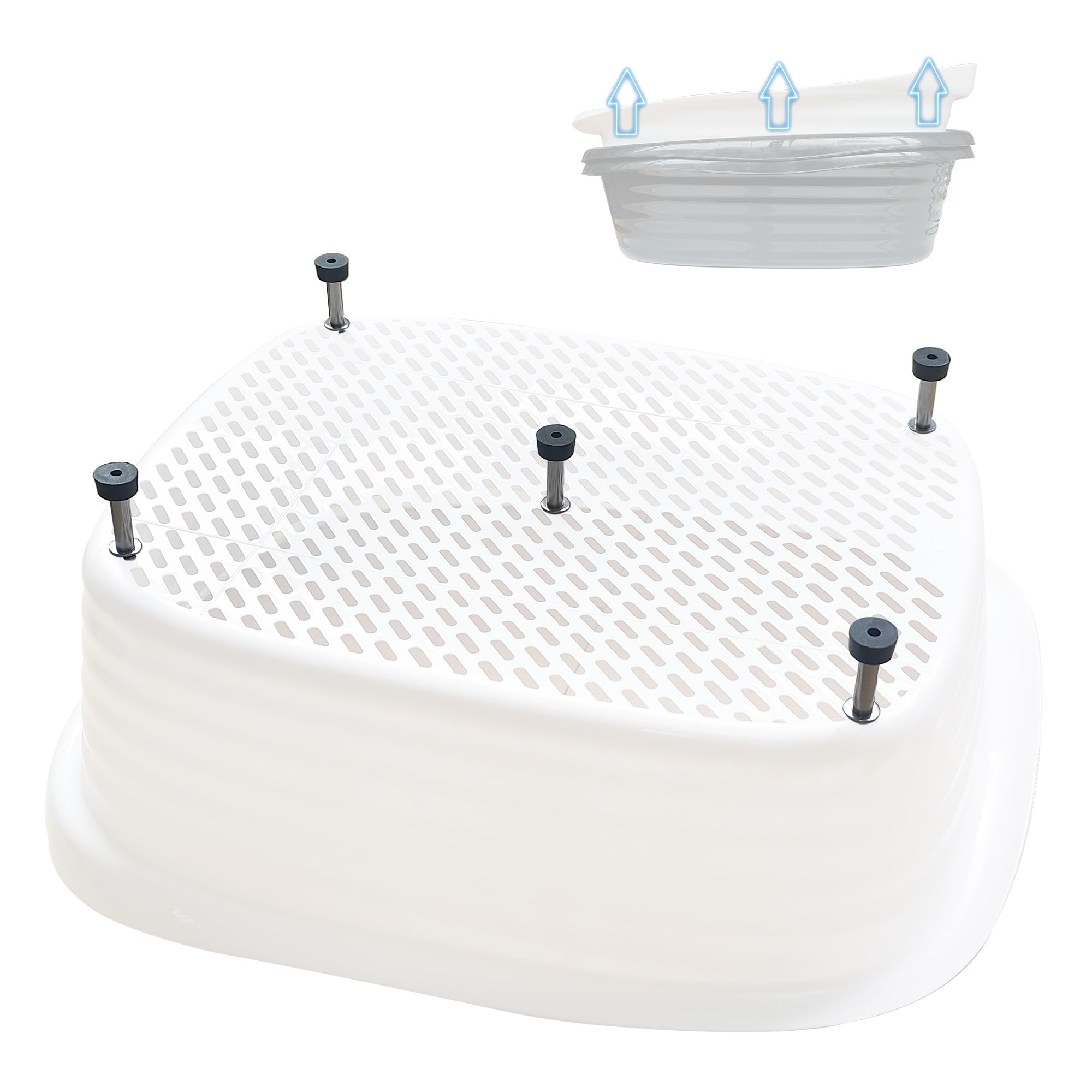 Sorstrem 6pcs Raised Foot Pads for Cat Sifting Litter Box