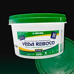 Veda Reboco 500g Nanotecnológico | Aditivo Impermeabilizante Para Reboco E Alvenaria | Melhora Aderência, Reduz Rachaduras E Garante Proteção Contra Umidade Em Paredes Internas E Externas