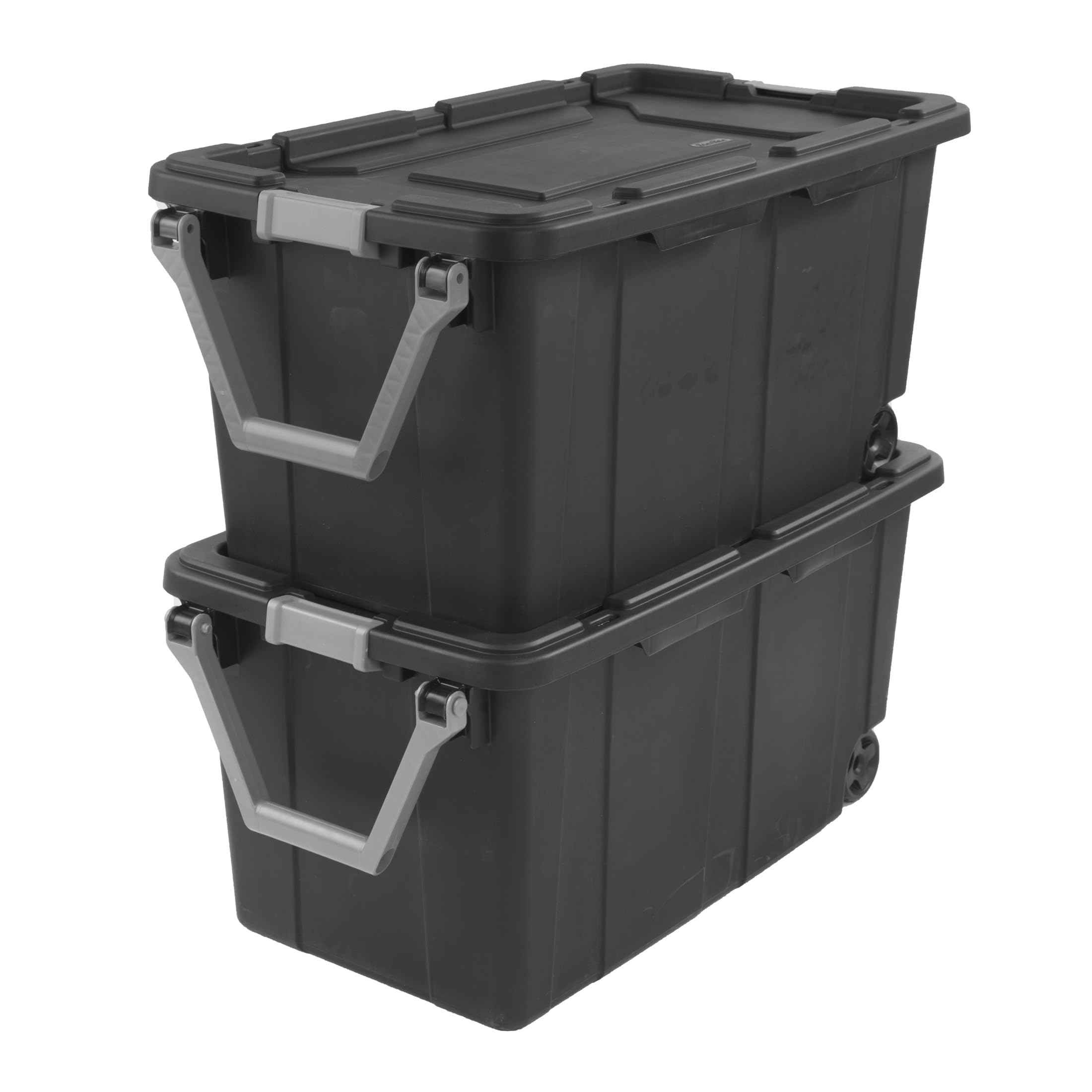 40 Gallon Big Totes With Wheels Storage Bins With Lids Extra Large