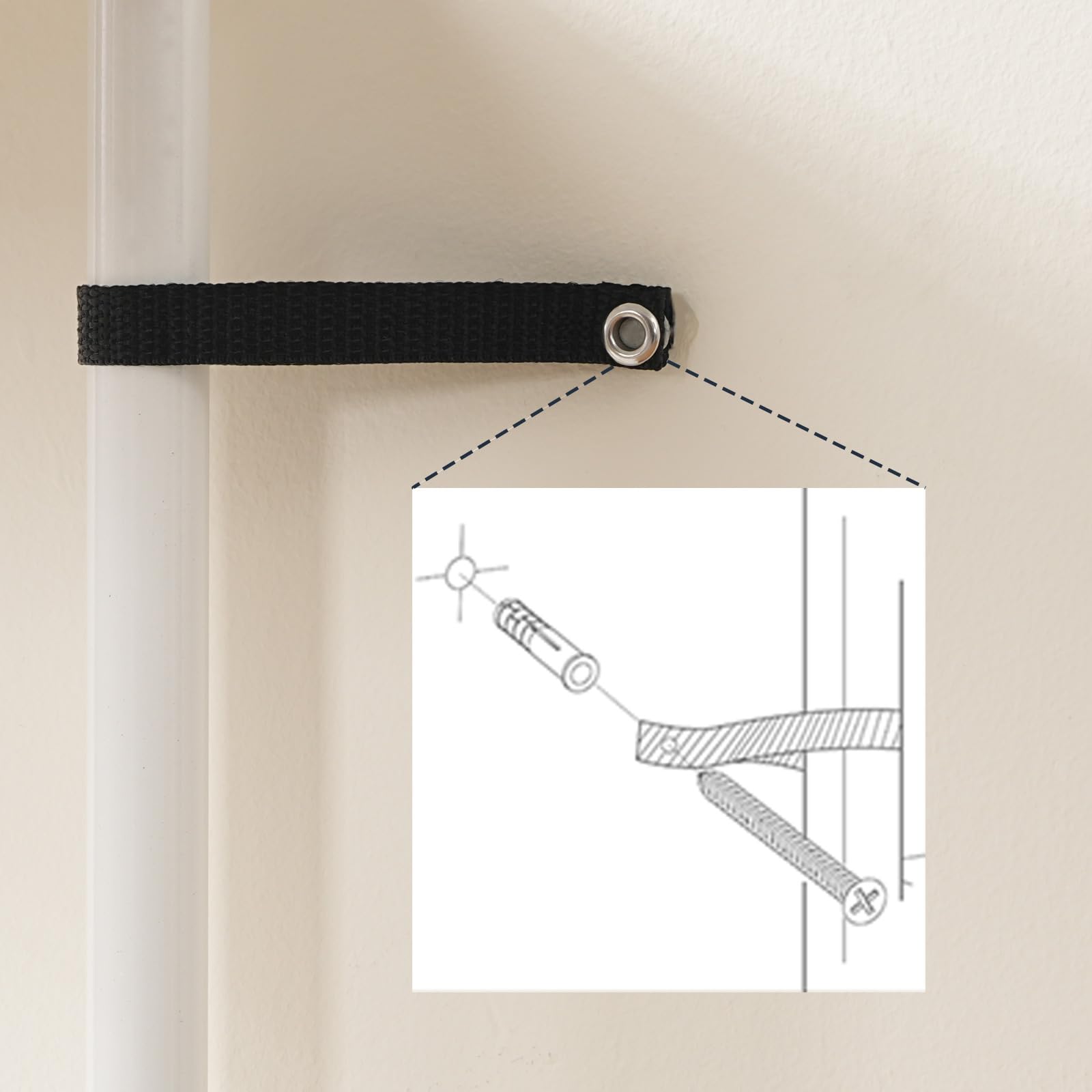 HOOBRO Étagère à 6 Niveaux, Étagère de Rangement Rétro, Serrage Croisé, Bibliothèque Industrielle, Présentoir en Panneaux de Particules, pour Salon, Bureau, Blanc EWW165SJ01