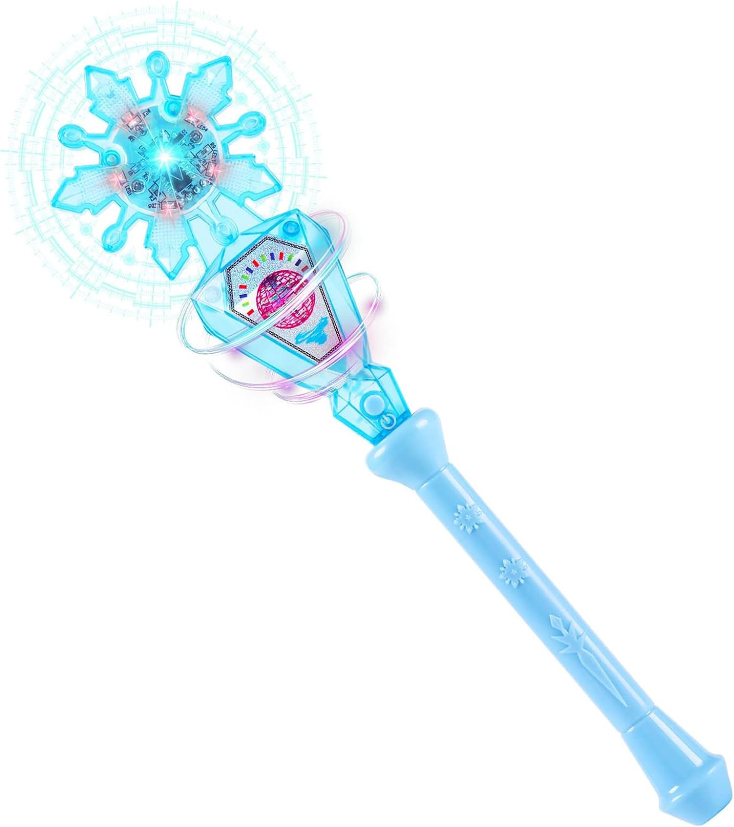 Magic Wand Controller with Infrared Sensor for Flying Orb Ball Cosmic Globe Mini Drone Fidget Spinner Toy, Gifts for Kids Adults, Two Modes Built in LED Lights