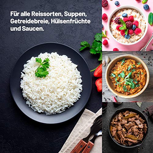 Lauben Rice Cooker 1000WB, Reiskocher 1L, 400 W, Volumen mit Antihaftbeschichtung, Für 1-6 Personen, Keep-Warm-Funktion… – Bild 3
