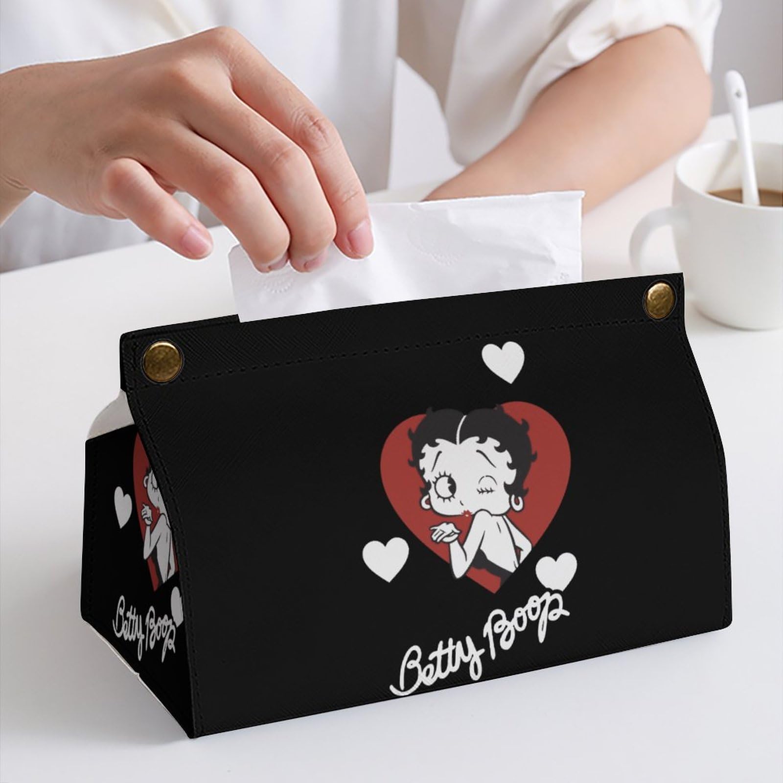 Amazon｜ティッシュケース おしゃれ PUレザー ベティちゃん ティッシュ