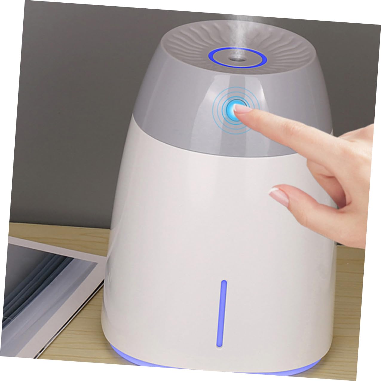Cabilock Umidificatore Portatile da 800ml in Abs Funzione Temporizzatore per Casa e Cucina, Silenzioso e Compatto per Migliorare L'aria