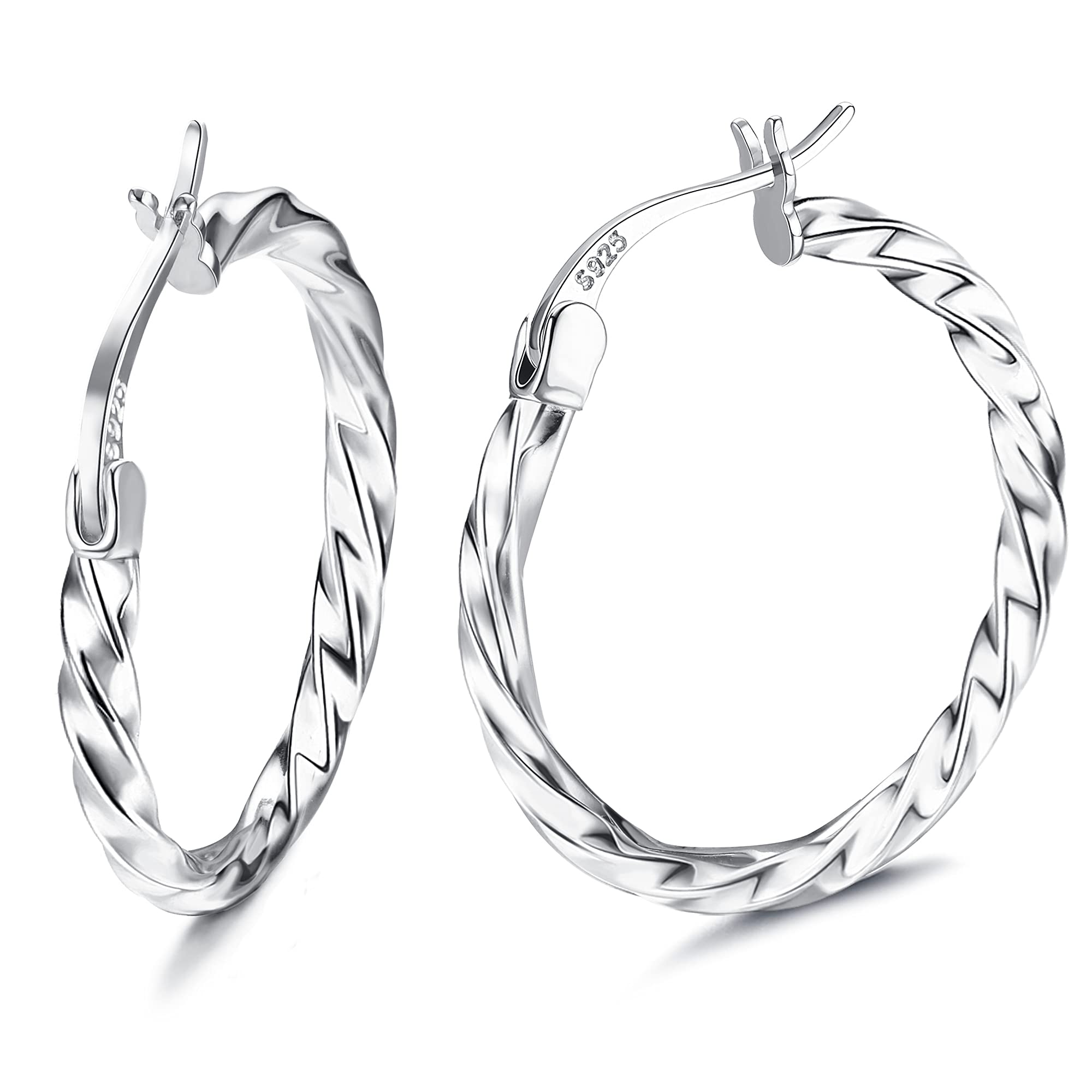 Milacolato Twisted Hoop Earrings