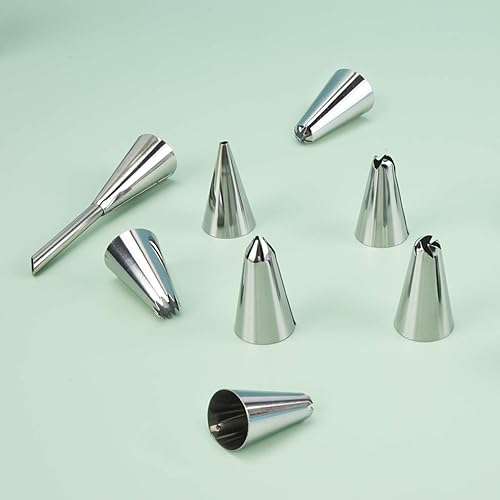 Miniatura 7 de Guowall - Juego de bolsas y puntas para repostería, diseño de flores, para decoración de tartas, 15 unidades