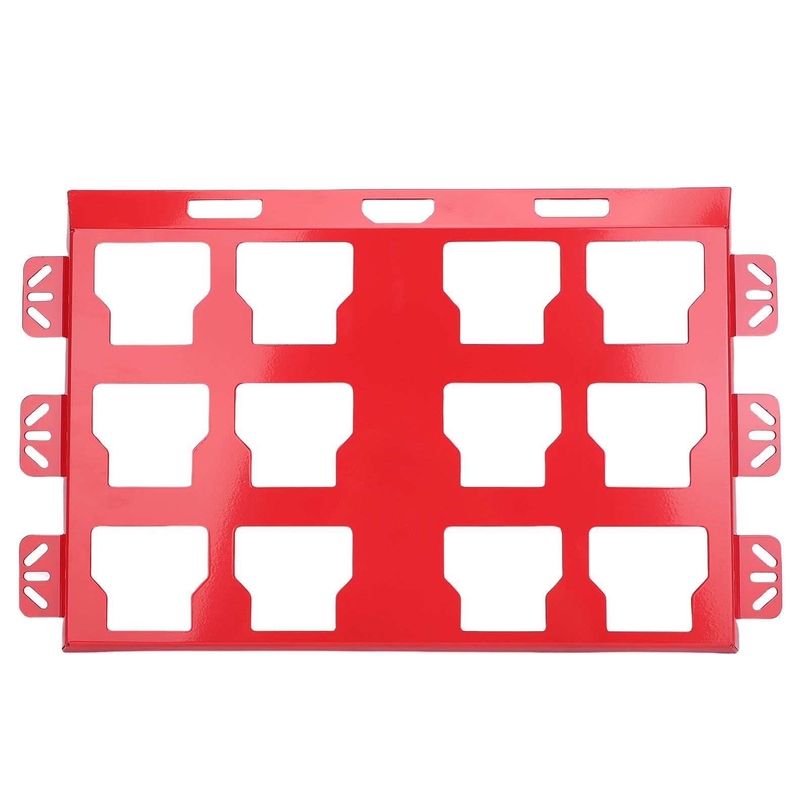 Generic Generic Caja de Herramientas para Montaje en Pared, Placa de Montaje, Base Metálica Robusta para Paquete, Organiza Herramientas de Forma Segura en el Espacio de Trabajo (rojo) (rojo)