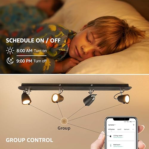 Miniatura 6 de LE Bundle - 2 artículos: paquete de 6 bombillas LED GU10, 5000K luz blanca diurna equivalente a 50 W y paquete de 2 bombillas inteligentes GU10, luz