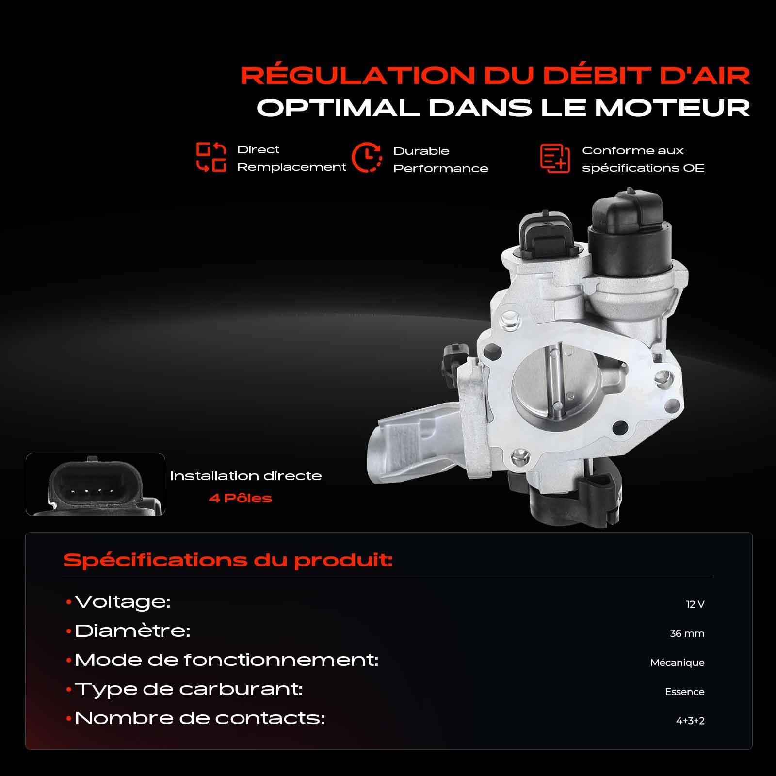 Frankberg Corps de papillon 7700108120 | Compatible avec: Twingo I C06, Clio III BR0/1 CR0/1, K.a.n.g.o.o KC0/1, Clio II BB CB