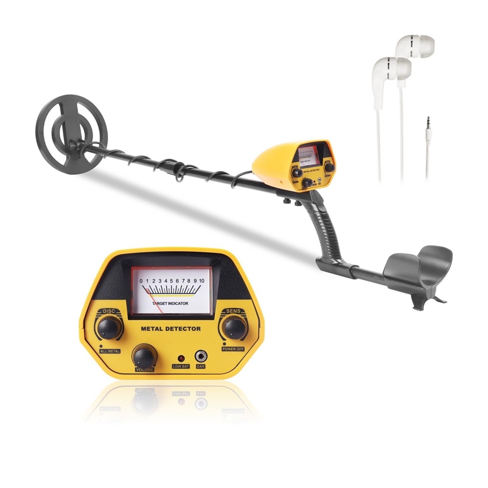 Metal Detector, GTX5030H Portable Underground Metal Detector Metal Finder High Sensitivity High Accuracy Treasure Hunter Gold Metal Finder