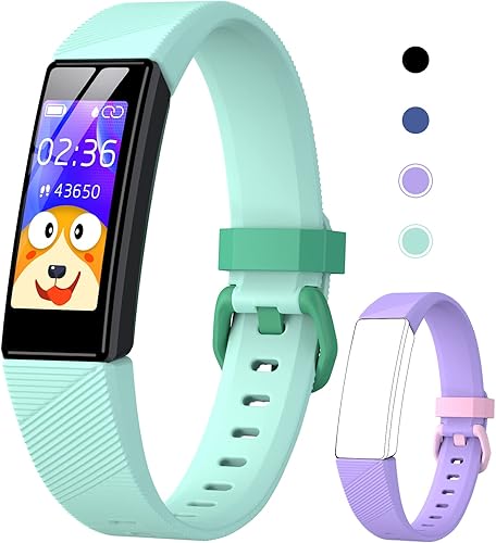 Reloj rastreador de fitness para niños y niñas de 5 a 16 años reloj de fitness impermeable con monitor de frecuencia cardíaca monitor de sueño